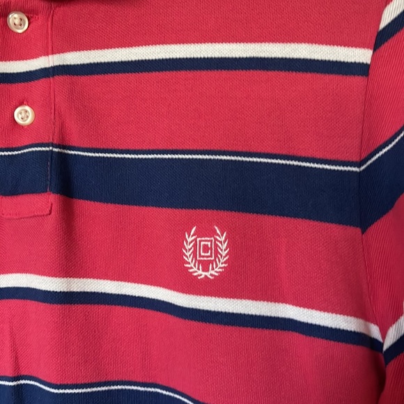Chaps Pink Striped Polo Shirt size S - Picture 2 of 5
